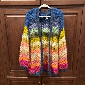 Colorful cardigan One Size